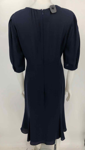 MICHAEL KORS Navy Made in Italy Drawstring Empire Size 10  (M) Dress