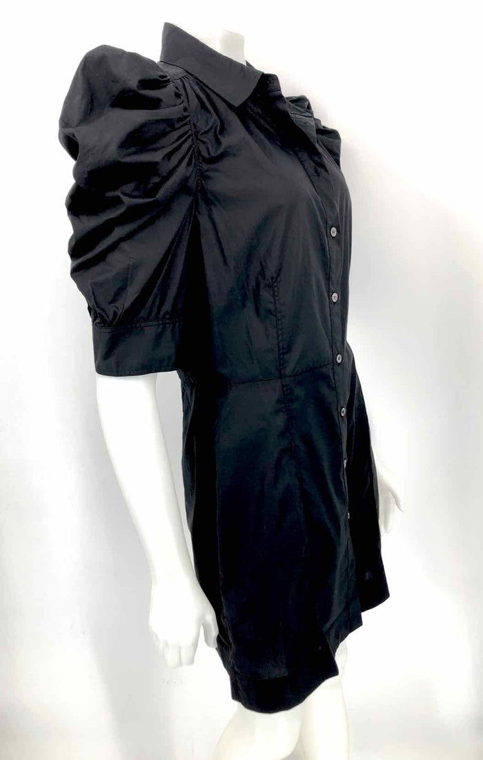 FRAME Black Puff Sleeves Size LARGE  (L) Dress