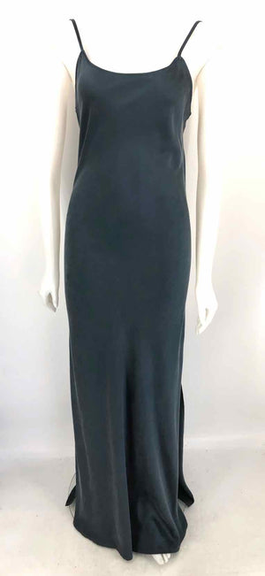 YEAGGY Teal Silk Spaghetti Strap Size SMALL (S) Dress