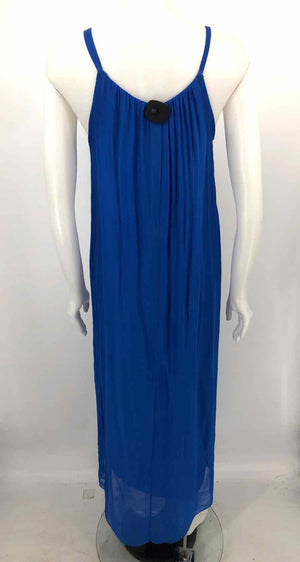 ROSEMARINE Royal Blue Made in Italy Spaghetti strap Maxi Length Dress