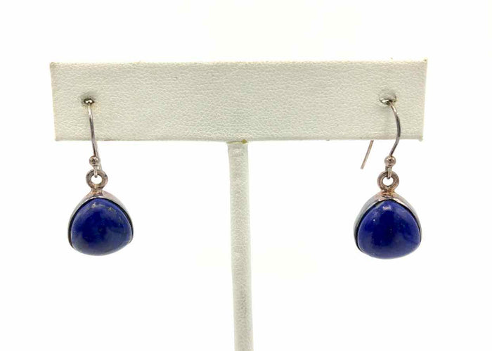 Blue Sterling Silver Drop ss Earrings