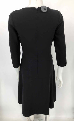 MICHAEL KORS Black Wool Italian Made 3/4 Sleeve Size 8  (M) Dress