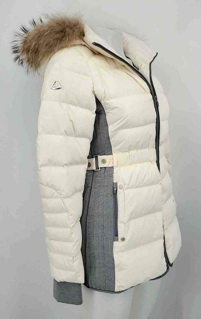 LOUIS CASTEL Ivory Nylon Puffer Longsleeve Women Size MEDIUM (M) Jacket