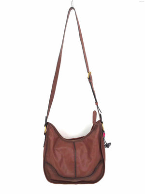 FRYE Brown Leather Pre Loved Crossbody Purse