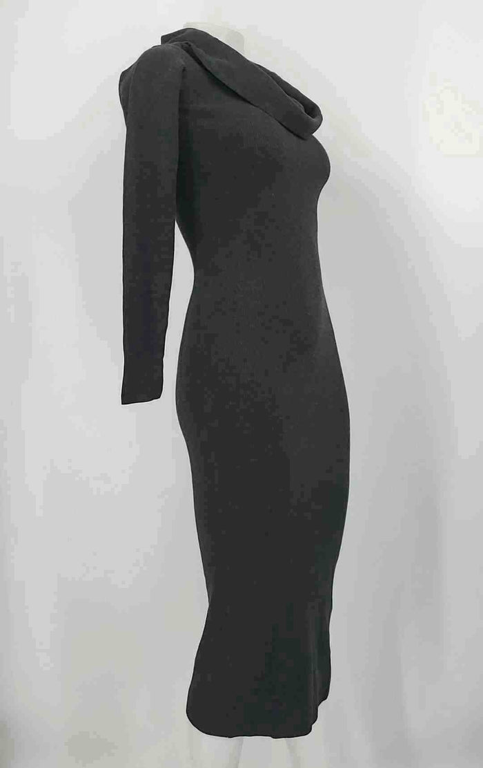 WILFRED - ARITZIA Dk Gray Knit Cowl Neck Longsleeve Size MEDIUM (M) Dress