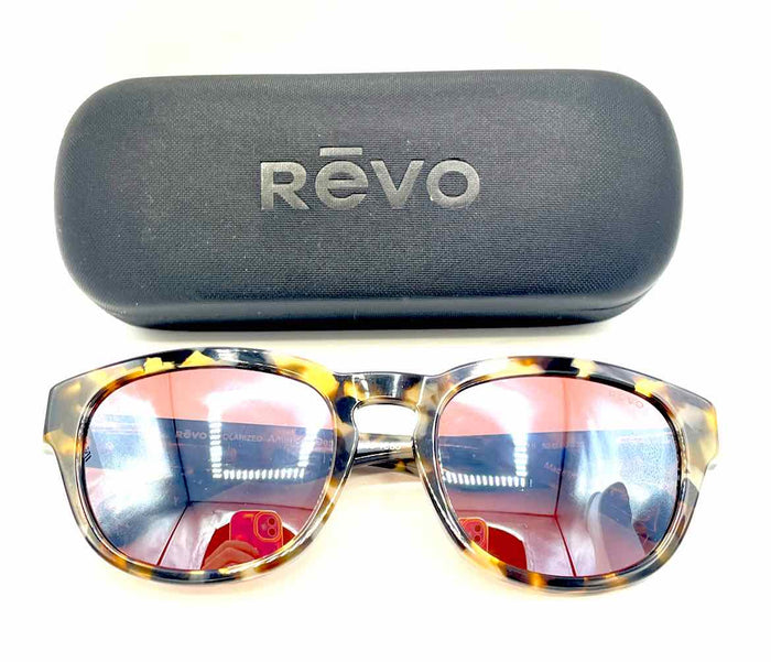REVO Brown Gray Tortoise Sunglasses w/case