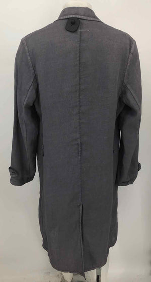 MARTIN MARGIELA Gray Linen Made in Italy Button Up Longsleeve Jacket