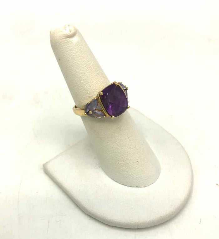 Purple 14K Gold Amythst 14k-Ring Sz8