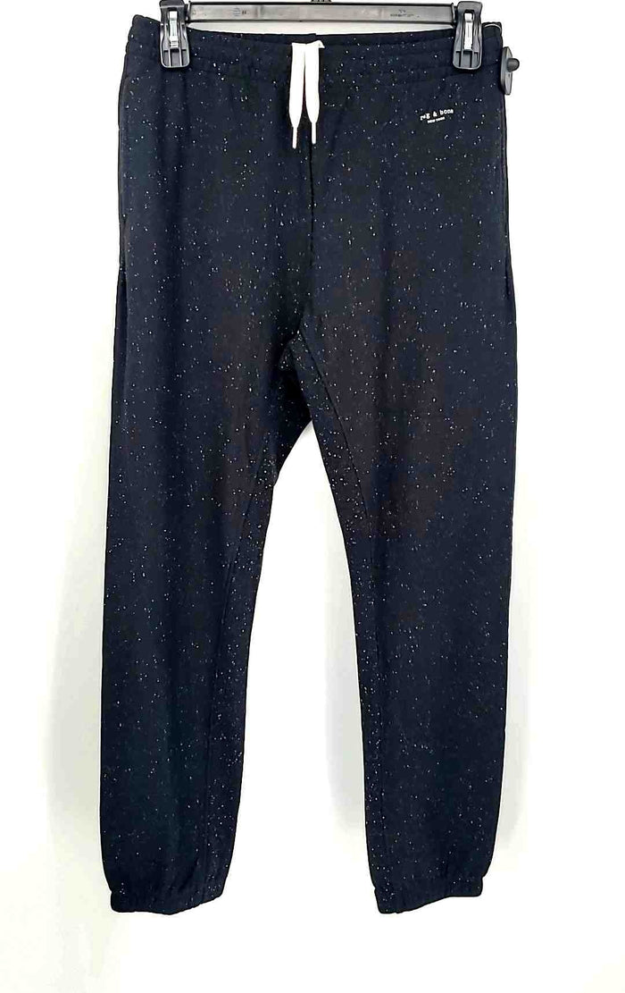 RAG & BONE Black Multi-Color Speckled Sweats Size MEDIUM (M) Pants