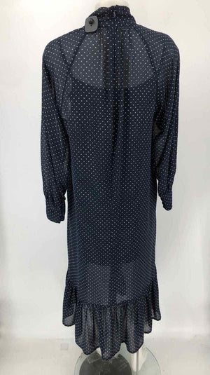MICHAEL KORS Navy White Dot w/slip Size MEDIUM (M) Dress
