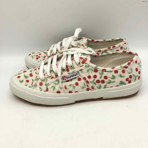 SUPERGA White Red & Green Cherry Print Sneaker Shoe Size 7 Shoes