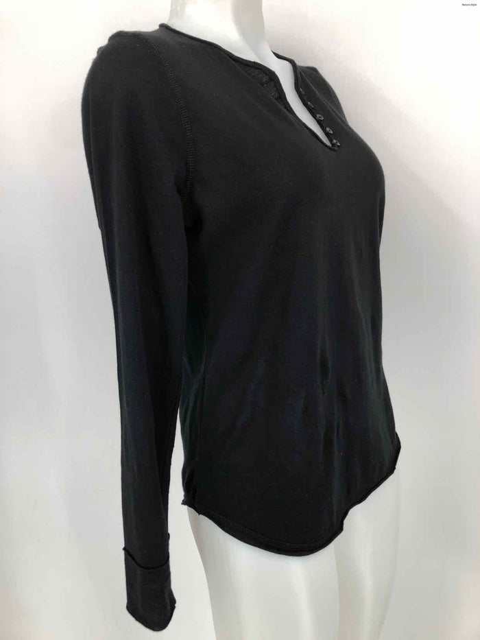 ZADIG & VOLTAIRE Black Fuchsia Longsleeve Size SMALL (S) Top