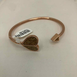 KATE SPADE Rose Gold Yellow Enamel Pre Loved sparkle Heart Cuff