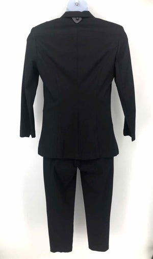 ELAINE KIM Black Cotton Blend Size MEDIUM (M) Blazer & Pants Pants Suit