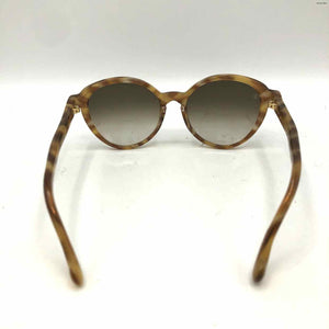 LOUIS VUITTON Tan Brown Pre Loved Sunglasses w/case