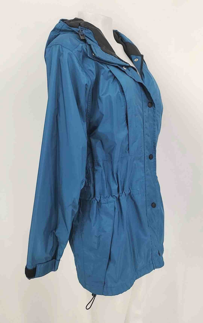 REI Teal Black Zip Front Hoodie Women Size 8  (M) Jacket