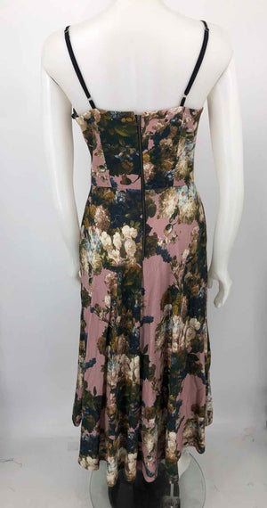ATSU Lilac Green Multi Print Maxi Length Size SMALL (S) Dress