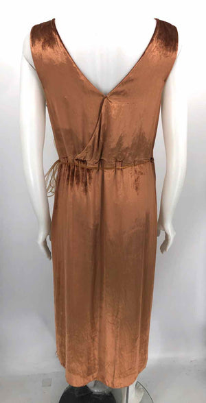 VINCE Tan Velvet Wrap Size MEDIUM (M) Dress