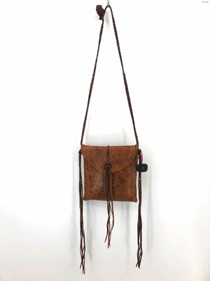 CARAVANA Brown Leather Crossbody Purse