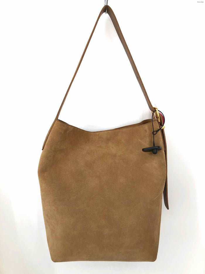 MADEWELL Beige Suede One Strap Purse