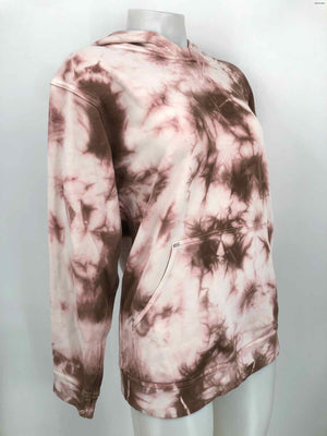 LULULEMON Pink Brown Dyed Print Hoodie Size 6  (S) Activewear Jacket