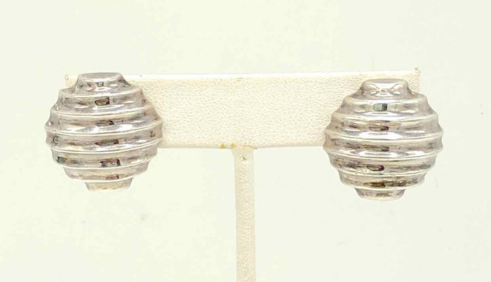 Sterling Silver Textured Post ss Earrings