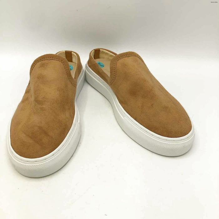 JENNY KAYNE Tan White Suede Sneaker Shoe Size 38 US: 7-1/2 Shoes