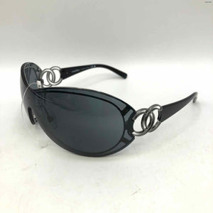 CHANEL Gray Silvertone Sunglasses