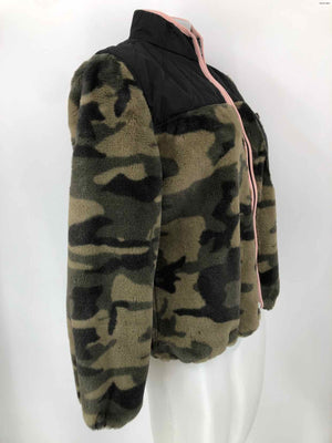 RAILS Olive Black Camouflage Zip Front Women Size SMALL (S) Jacket