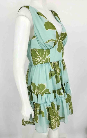 anthropology green dress BNWT Anthropologie Green Satin Midi Dress