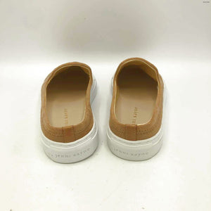 JENNY KAYNE Tan White Suede Sneaker Shoe Size 38 US: 7-1/2 Shoes