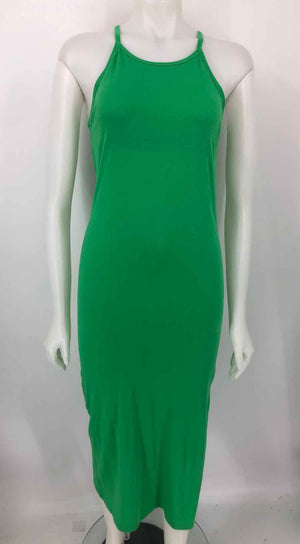 FRAME Green Halter Maxi Length Size SMALL (S) Dress