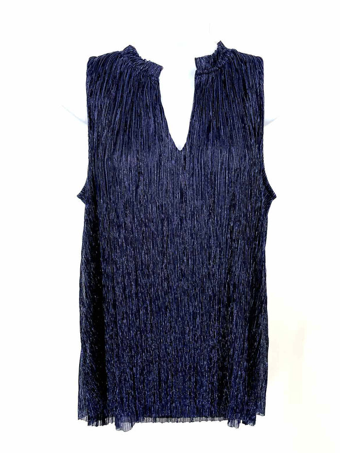 VANESSA VIRGINIA Purple Black V-Neck Tank Size SMALL (S) Top