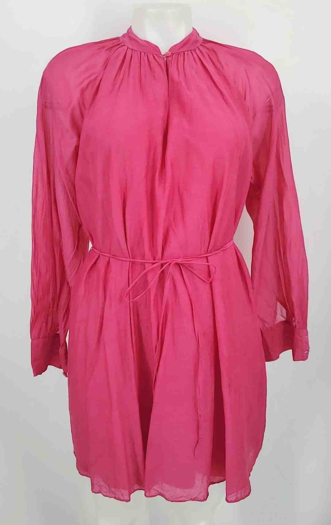 REBECCA TAYLOR Pink Cotton Blend Longsleeve Size SMALL (S) Dress – ReturnStyle
