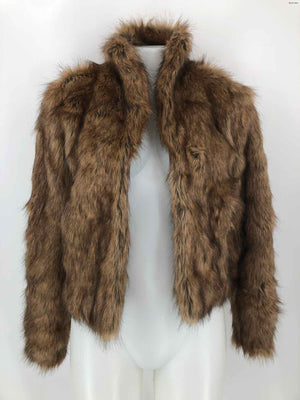 ABERCROMBIE & FITCH Brown Furry Women Size SMALL (S) Jacket