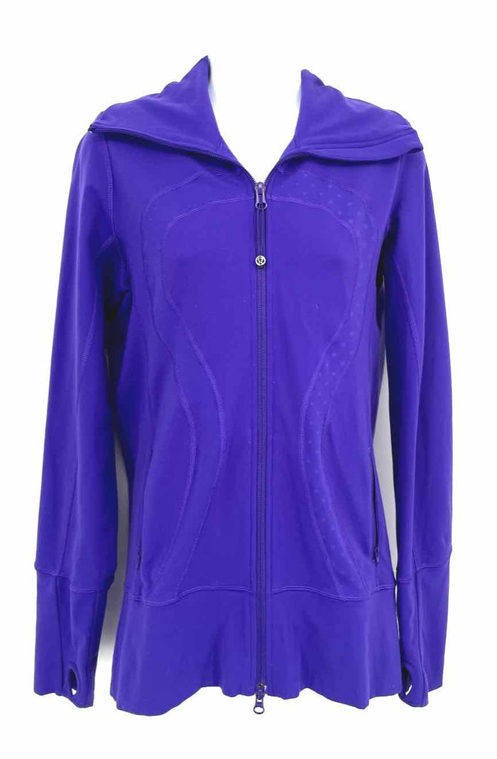 LULULEMON Purple Zip Up Longsleeve Size 6  (S) Activewear Jacket