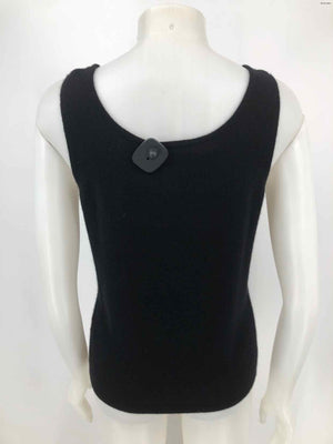 LAFAYETTE 148 Black Cashmere Knit Tank Size MEDIUM (M) Top