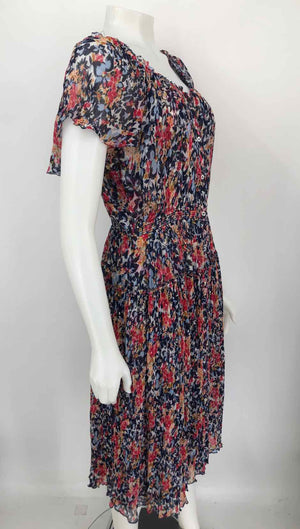 SUNDANCE Blue Pink Multi Floral Maxi Length Size MEDIUM (M) Dress