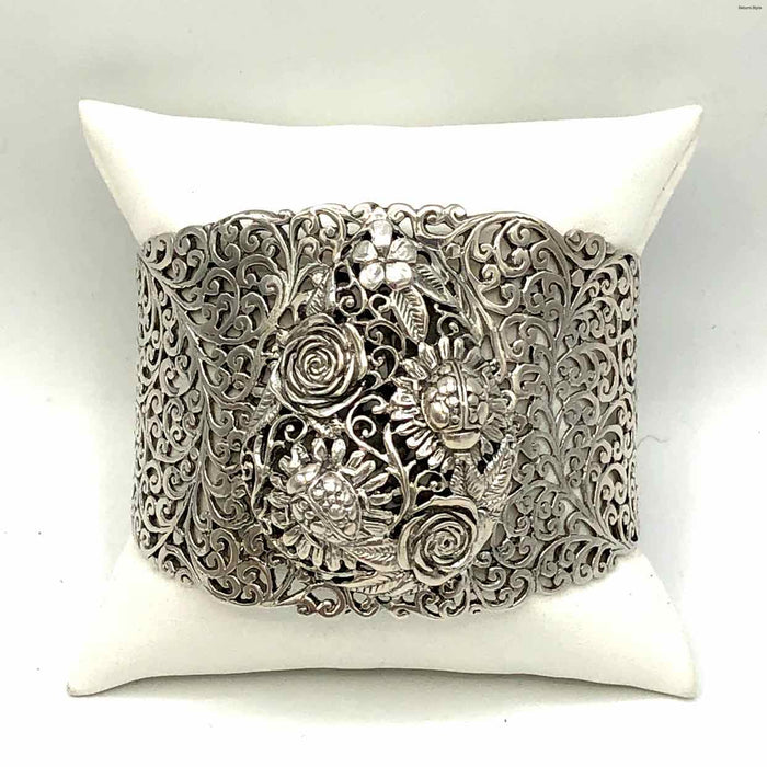 Sterling Silver Filagree Cuff ss Bracelet