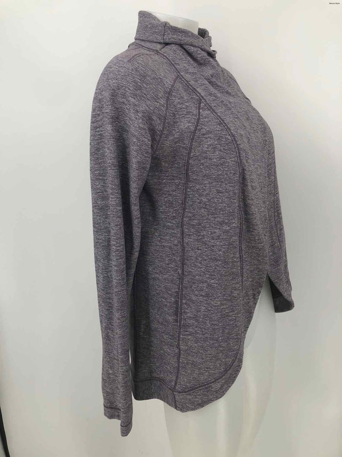 LULULEMON Gray Heather Open Front Size 4  (S) Activewear Jacket