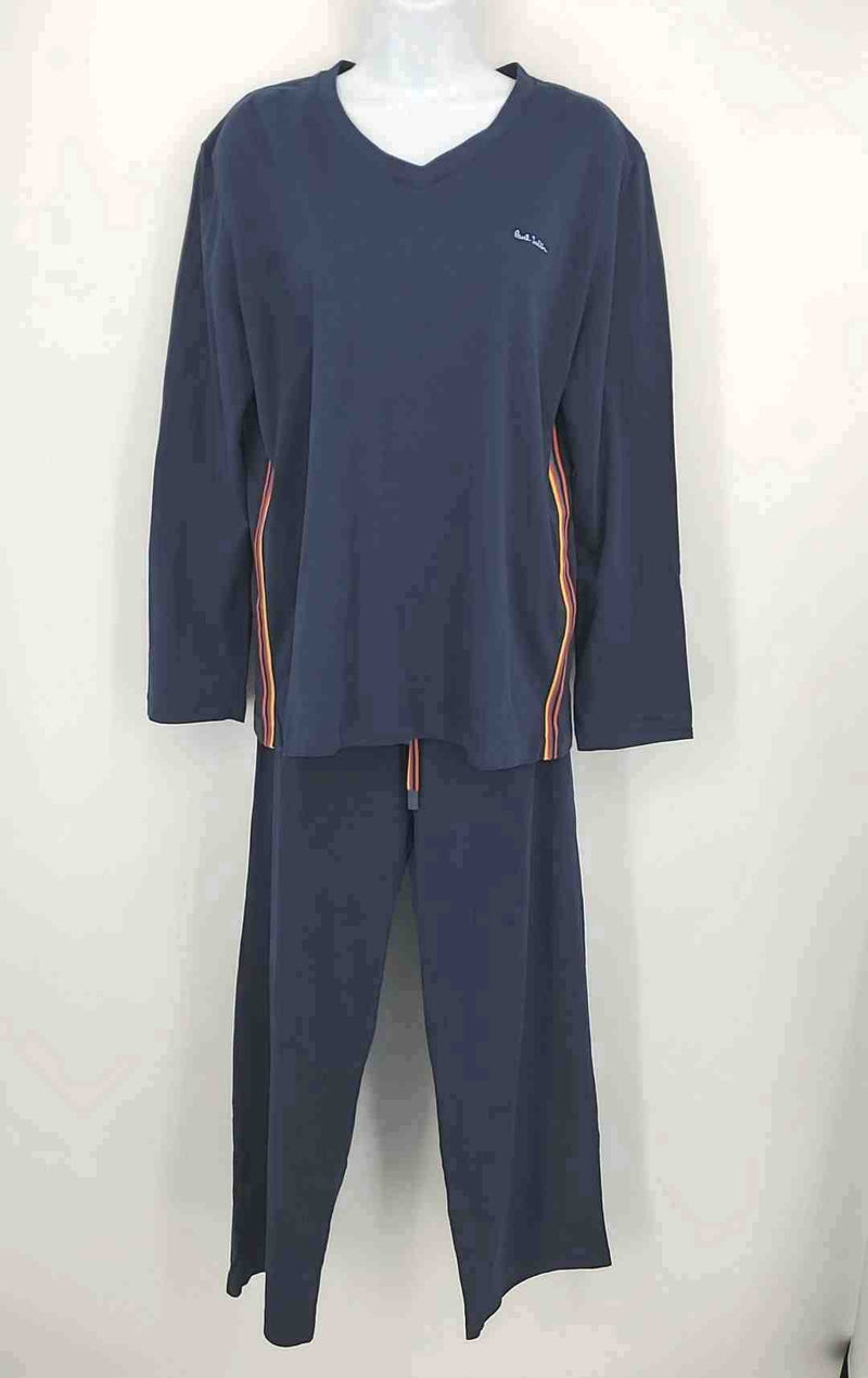 PAUL SMITH X STARLUX Navy Organic Cotton Stripe Trim Top & Pants