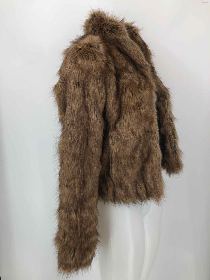 ABERCROMBIE & FITCH Brown Furry Women Size SMALL (S) Jacket