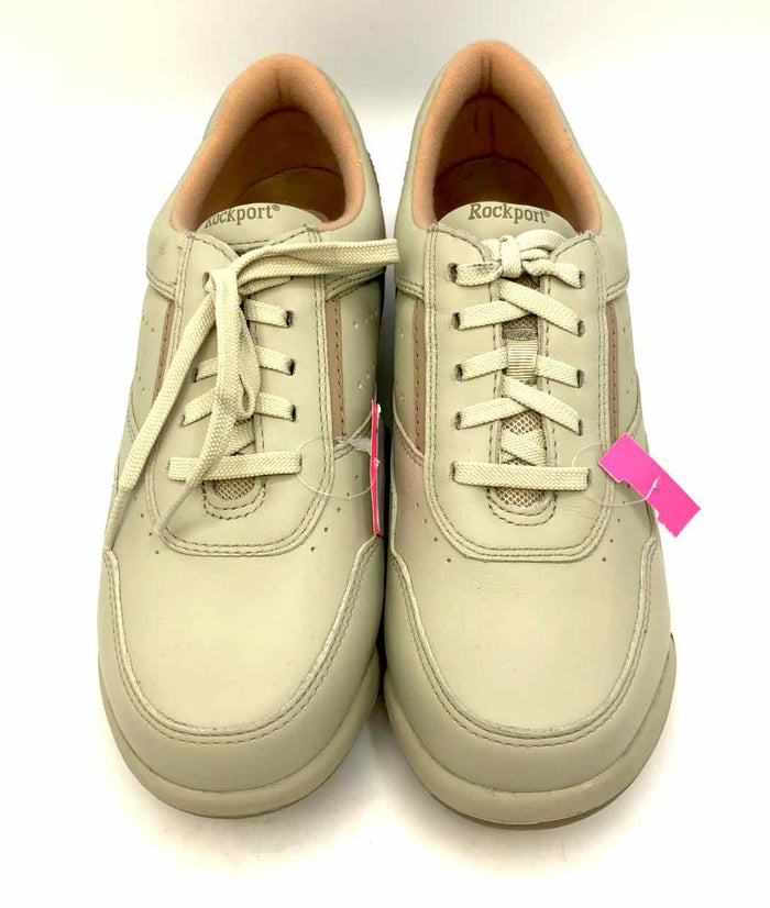 ROCKSPORT Beige Leather Sneaker Shoe Size 9 Shoes