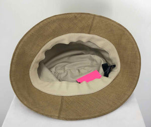 BURBERRY Tan Pre Loved Nova Check Trim Bucket Hat