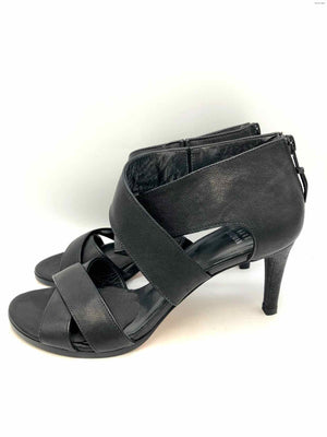 STUART WEITZMAN Black Leather Heels Shoe Size 7 Shoes