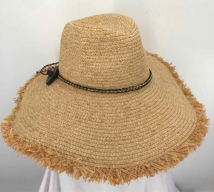 JOHNNY WAS Tan Straw Woven Hat