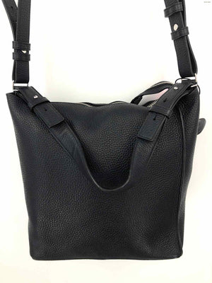 ALL SAINTS Black Leather Shoulder Bag Purse