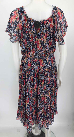 SUNDANCE Blue Pink Multi Floral Maxi Length Size MEDIUM (M) Dress