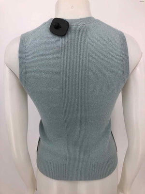 360 CASHMERE Lt Blue Knit Top & Wrap Size SMALL (S) 2PC Set