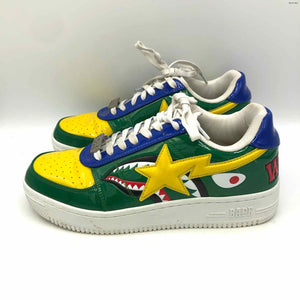 BAPE - A BATHING APE Green Yellow Multi Sneaker Shoe Size 9 Shoes